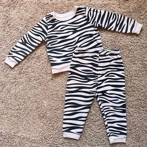 Zebra Print Sweats Outfit